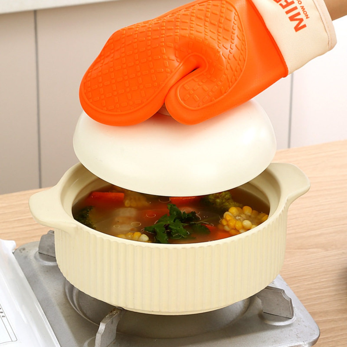Cute Miffy Rabbit Silicone Hea - đánh giá và giá Oven Mitt Silicone